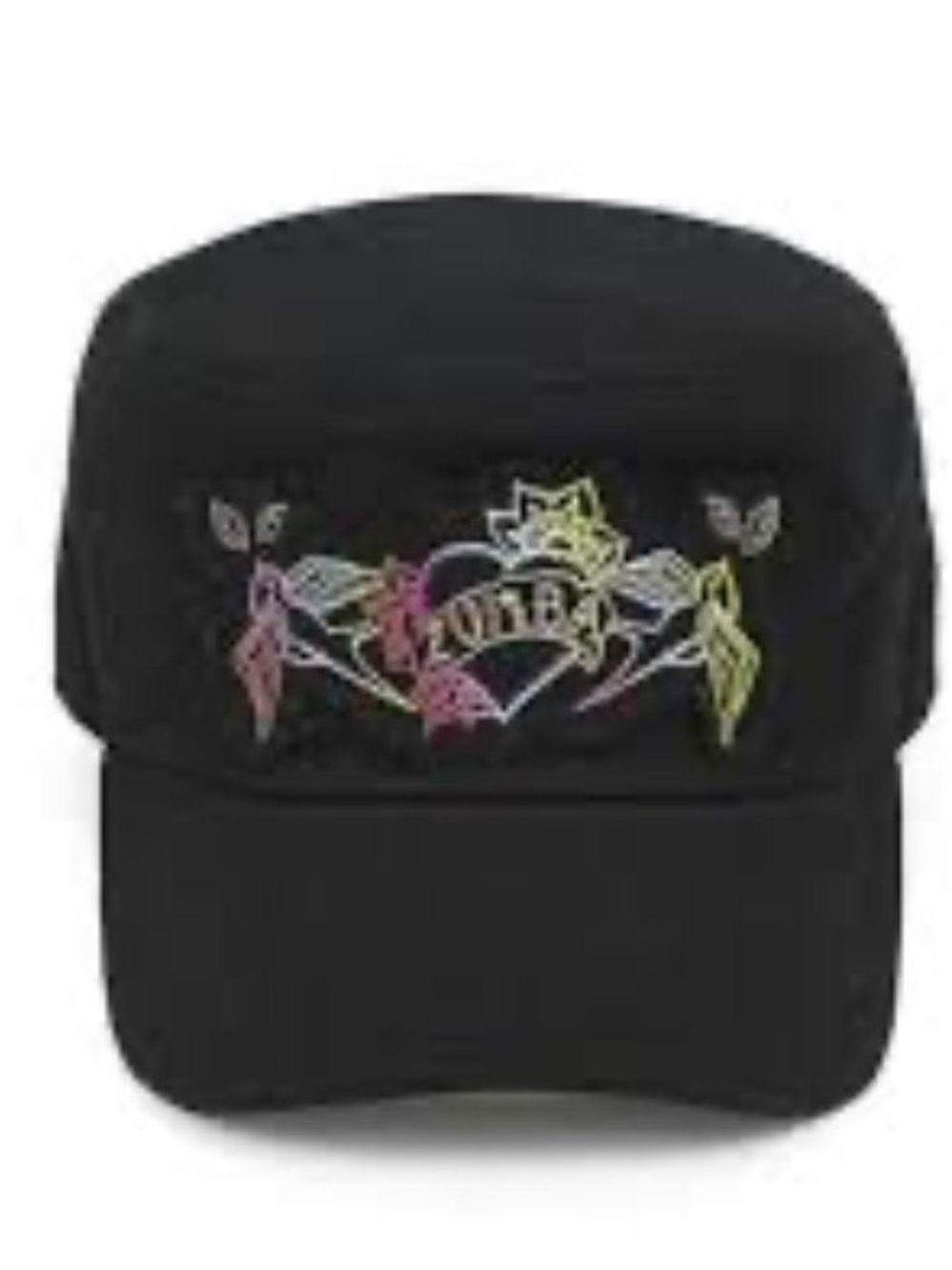 Zumba Army Cap Adjustable Black Green Embroidered One Size Men Outdoor